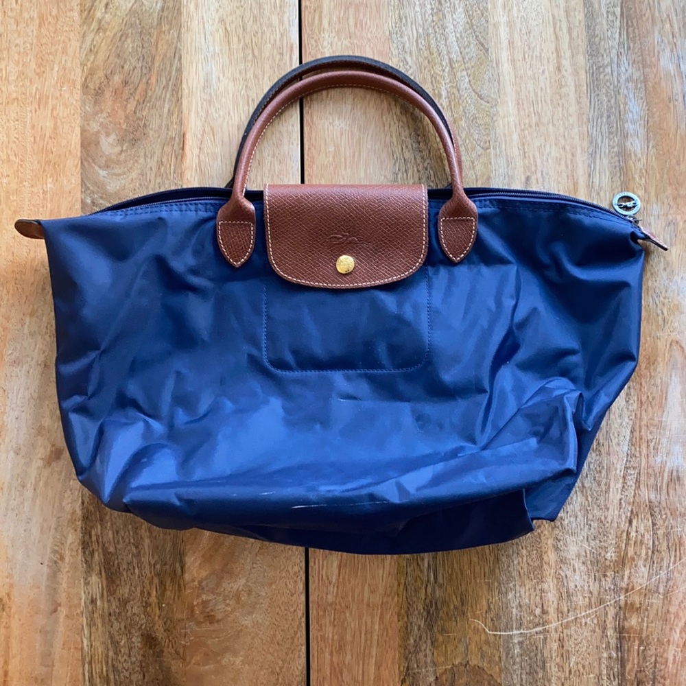 Navy Longchamp bag